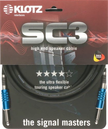Kabel głośnikowy Klotz SC3PP01SW Jack / Jack 1 m