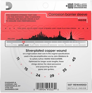 D'Addario EJ83M Gypsy Jazz – struny do gitary akustycznej