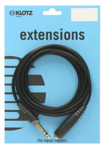 Klotz AS-EX20300 – przedłużacz słuchawkowy jack 6,3 mm / gniazdo jack 6,3 mm – 3 m