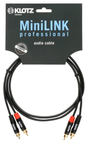 Klotz MiniLink Pro KT-CC150 – kabel audio 2 x RCA – 2 x RCA 1,5 m
