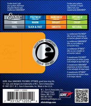 Elixir NANOWEB 10-46 Light – struny do gitary elektrycznej