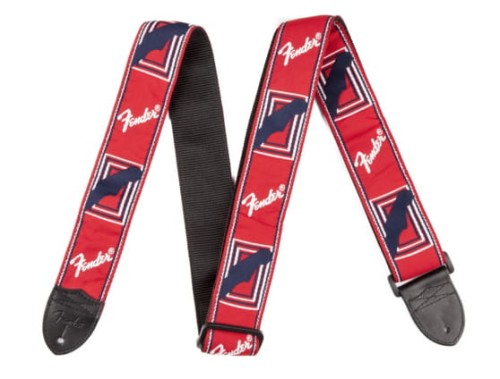 Fender Monogrammed Red/White/Blue pasek do gitary 