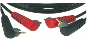 Klotz AT-CCA0300 – kabel audio 2 x RCA kątowy / 2 x RCA kątowy 3  m