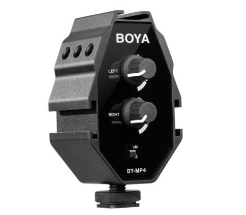 Boya BY-MP4 – mikser audio do kamery/aparatu/smartfona