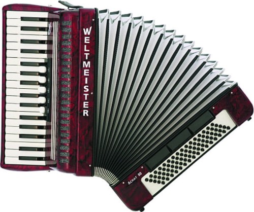 Weltmeister Achat 80 34/80/III/5/3 Red – akordeon klawiszowy