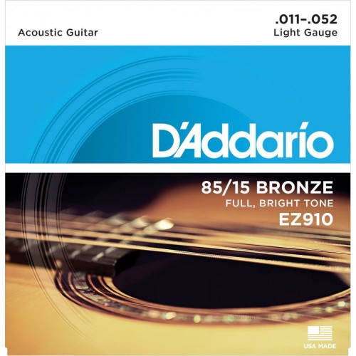D'addario EZ910 11-52 – struny do gitary akustycznej