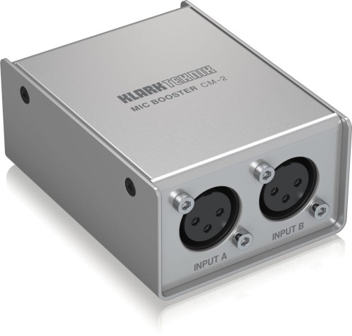 Klark Teknik CM 2 Mic Booster – dwukanałowy przedwzmacniacz mikrofonowy
