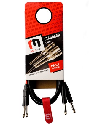 Kabel audio Red’s Music AU1310BX – 2 x Jack mono 6,3 mm / 2 x Jack mono 6,3 mm – 1 m