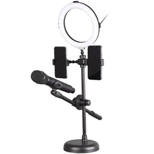 KA-LINE Stand R-123 – statyw do smartfonu i mikrofonu z lampą
