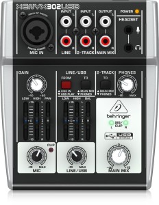 Behringer Xenyx 302USB – mikser z interfejsem audio