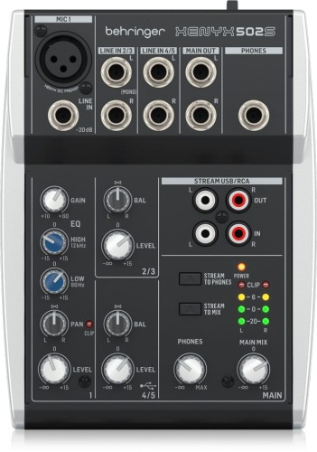 Behringer Xenyx 502S – mikser z interfejsem audio