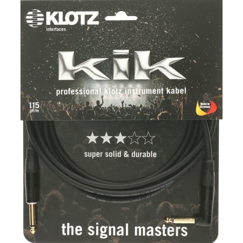 Klotz KIKKG3.0PRSW kabel instrumentalny 3 m kątowy