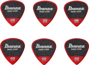 Kostki do gitary Ibanez Grip Wizard Sand Grip Heavy 1,0 mm PPA16HSG-RD - zestaw 6 szt.