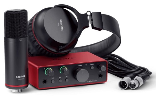 Focusrite Scarlett Solo Studio 4th Gen – zestaw do home recordingu