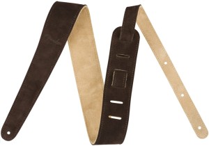 Fender Reversible Suede Strap Brown/Tan – pasek do gitary