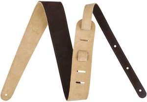 Fender Reversible Suede Strap Brown/Tan – pasek do gitary