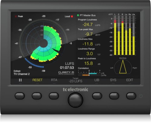 TC Electronic Clarity M - miernik audio sygnałów 5.1 i stereo
