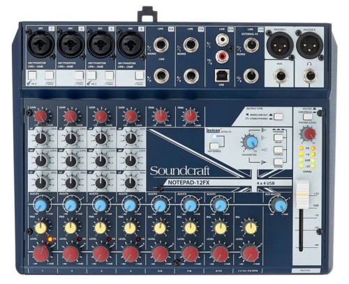 Soundcraft Notepad-12FX – mikser z interfejsem audio USB