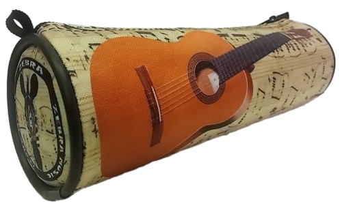 Piórnik tuba kremowy w gitary
