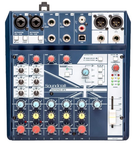 Soundcraft Notepad-8FX – mikser z interfejsem audio USB