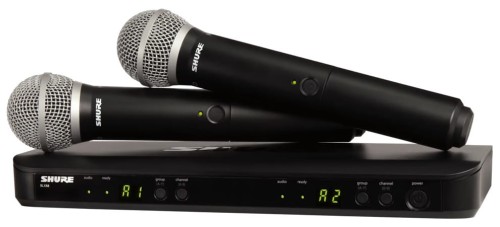 Shure BLX288E/PG58-H8E – mikrofon bezprzewodowy podwójny