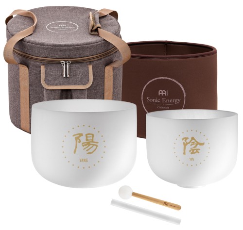 Misy medytacyjne Meinl Sonic Energy 2-piece TCM Crystal Singing Bowl Yin & Yang Set TCMCSBSET2