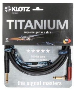 Klotz Titanium Silent TIR0450PSP – kabel instrumentalny 4,5 m kątowy