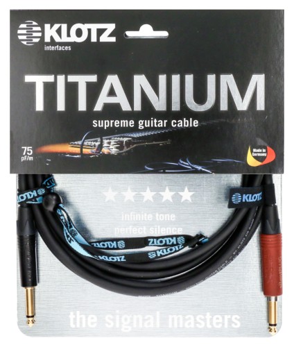 Klotz Titanium Silent TI-0600PSP – kabel instrumentalny 6 m