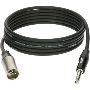 Kabel mikrofonowy Klotz Greyhound GRG1MP03.0 –  XLR M / jack stereo 3 m