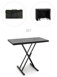Gravity KSX 2 RD SET 1 – mobilny stół dla muzyków i DJ z narzutą i torbą transportową