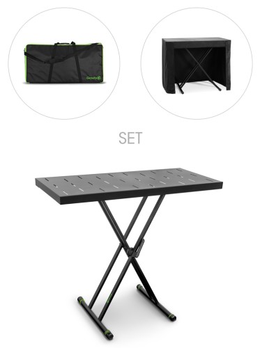 Gravity KSX 2 RD SET 1 – mobilny stół dla muzyków i DJ z narzutą i torbą transportową