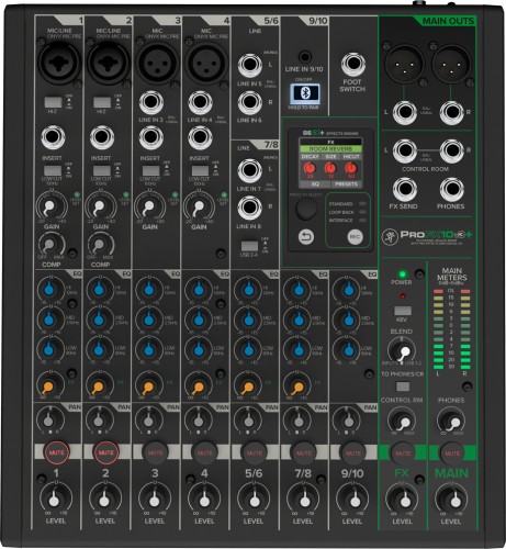Mackie ProFX10v3+ – mikser z interfejsem audio USB i łącznością Bluetooth
