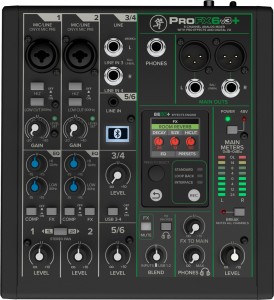 Mackie ProFX6v3+ – mikser z interfejsem audio USB i łącznością Bluetooth