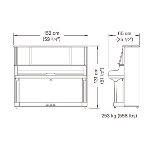 Yamaha YUS-5 PWH – pianino akustyczne